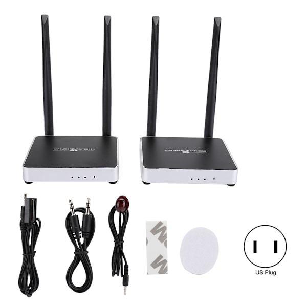 24dbm RF 802.11a/N langaton WIFI 1080P HDMI -jatke 3,5 mm:n äänikaapelilla