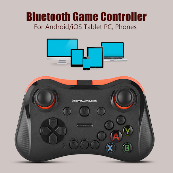 Hurtig respons Bluetooth Game Controller Ingen forsinkelse Komfortabel greb Bluetooth Gamepad - Sort