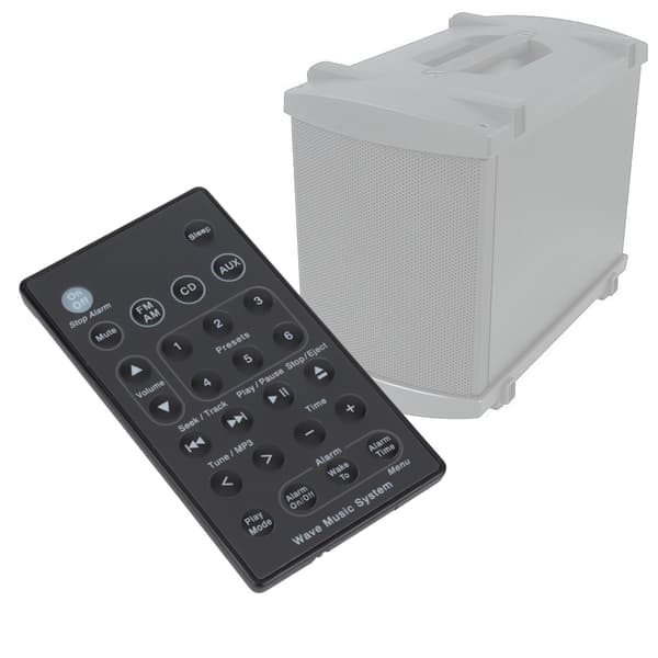 ABS Fjernbetjening Udskiftningscontroller til B1 Wave Music Multidisc Player System (Sort)