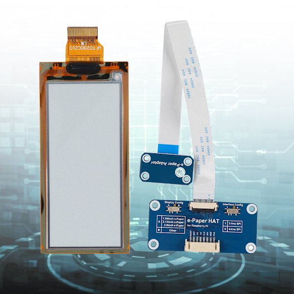 2,9-tums flexibel E Ink-skärm Svartvit Passar för Raspberry Pi 296 x 128 Upplösning