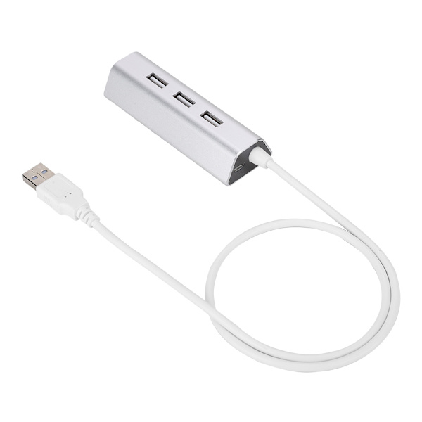 ACASIS Kannettava 4-porttinen alumiiniseos High Speed 5 Gbps USB2.0 latausasema Hub Splitter