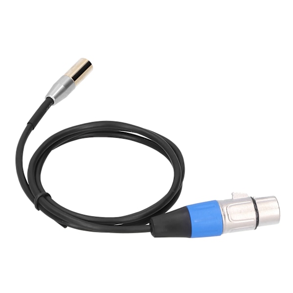 3Pin lydkabel Mini han til XLR hun Zinklegering hus Kobber skal ledninger 1 meter