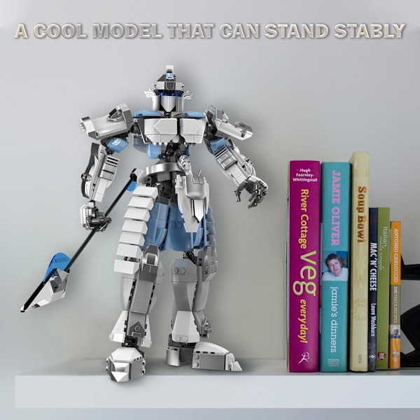 Mech Byggsatser för Vuxna 70126, Mecha Robot Actionfigurer Displaymodell, Cool Transformerande Stridsleksak för Pojkar Flickor(707 Bitar)