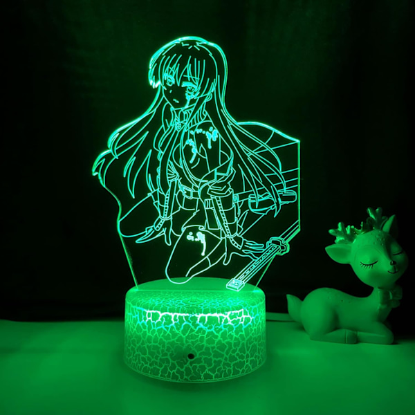 Led Light Anime Akame Ga Kill for Kids Bedroom Decor Night Light Brithday Gift Manga Room Desk 3D Lamp Akame Ga Kill