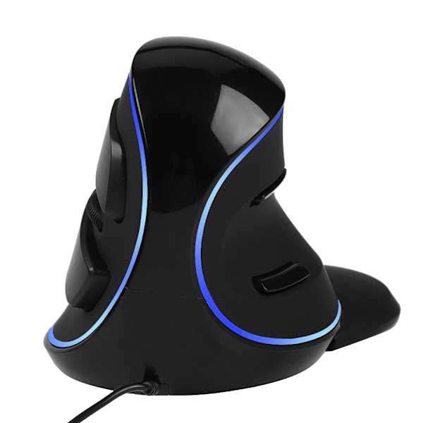 DELUX 618 Plus Vertikal Mus RGB LED Trådbunden Ergonomisk Gaming Mus USB För PC Blå Bakgrundsbelysning