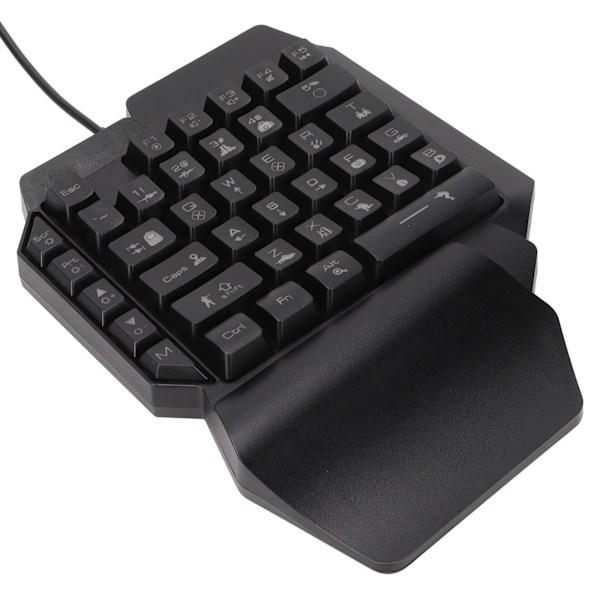 Enhands Gamingtangentbord 39 Tangenter Ljusstark Ergonomisk Design Antihalk Vattentät USB Mekaniskt Tangentbord