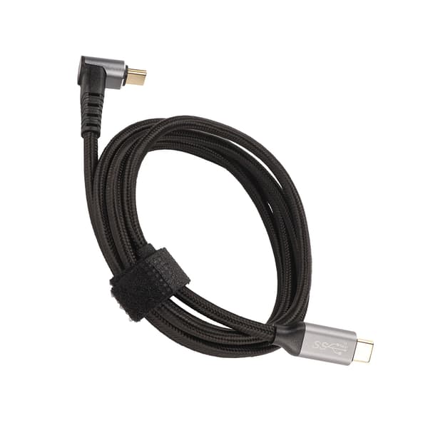 90 graders USB C-kabel 4K 60Hz stöder PD100W Typ C 3.1 Gen2 Full Function USB C snabbladdningskabel för Steam Deck 150cm/59.1in