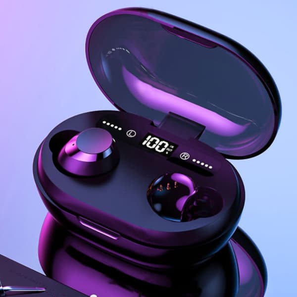 C8S Bluetooth 5.0 Headset True Wireless in-Ear Digital Display Vandtætte Øretelefoner