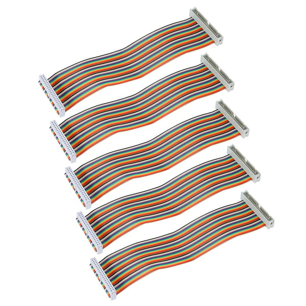 5 stk. GPIO-kabel til Raspberry Pi han til hun 40-benet ledning computertilbehør 20 cm han til hun