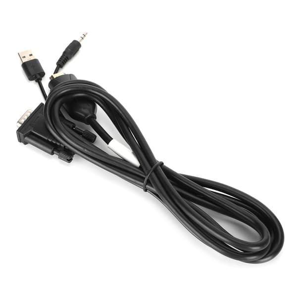 1,8M VGA til HD Multimedia Interface-kabeladapter med lyd Høy definisjon 1080P USB-kabel D14