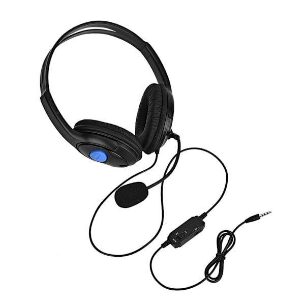 Trådbundet spelheadset 3,5 mm med mikrofon för PS4 / PSP / iPad / PC / smartphone