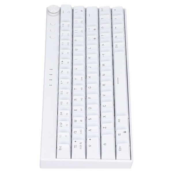 Mekanisk tastatur 64 nøkler Plus RGB 3 modus knottdesign ergonomisk layout 4 bryter valgfritt hvitt tastatur for IOS brun bryter