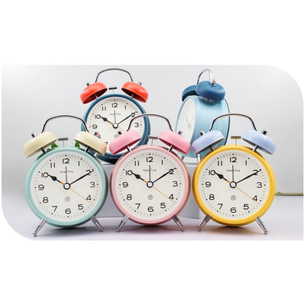SAYTAY Student Alarm Clock, Stitching color Alarm Clock , Student Home Decoration Desktop Clock(Gul)