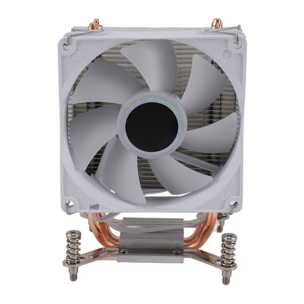 9CM CPU-køler 2 kobbervarmerør Farverige lyseffekter DIY Installer computer CPU-køleventilatorer til bundkort