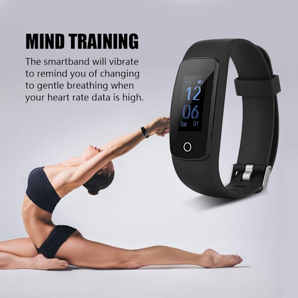 Smart Armbånd OLED Display Vandtæt Fitness Tracker Armbånd til iOS Android