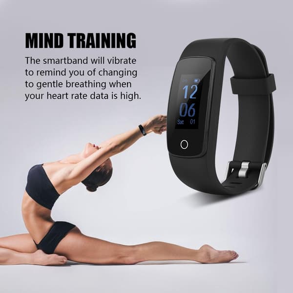 Smart Armbånd OLED Display Vanntett Fitness Tracker Armbånd for iOS Android