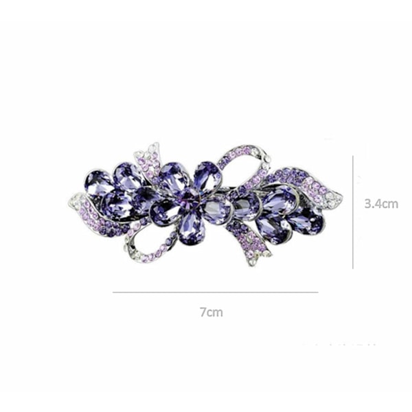 1 Pakke Lilla Krystal Rhinestone Blomst Hårklips, Sød Hårtilbehør, Smykketilbehør til Damer eller Piger til Daglig Brug