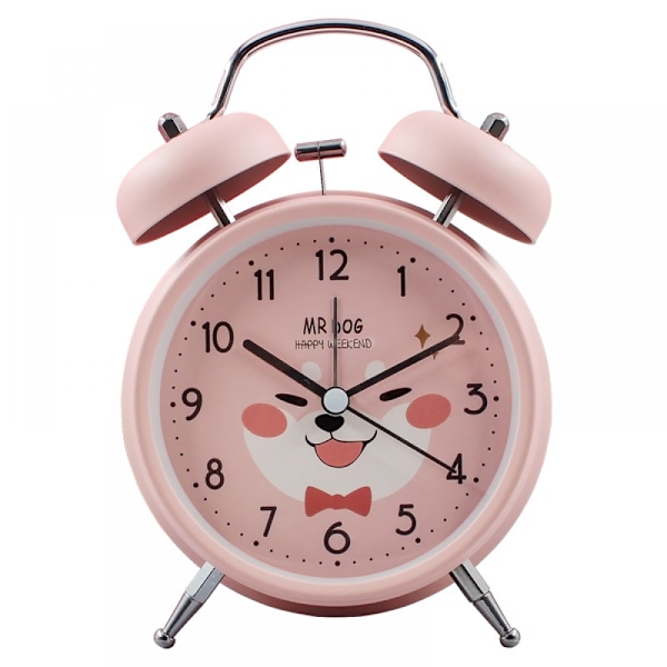 SAYTAY Student Alarm Clock, Animal Alarm Clock , Student Home Decoration Desktop Clock(Pink)