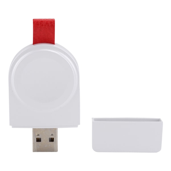 2W USB Snabbladdning ABS+PC Bärbar Magnetisk Adsorption Trådlös Laddare för iWatch Vit