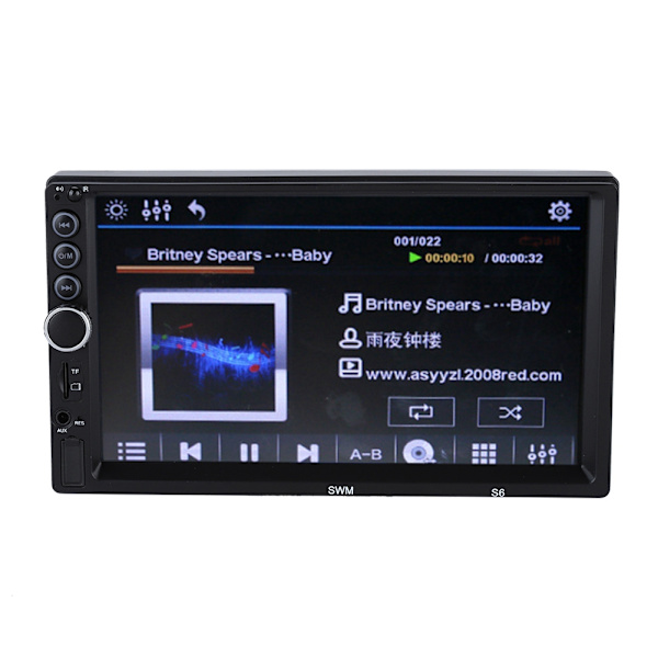 7-tuumainen HD-auton Bluetooth-stereovastaanotin MP5 MP3-soitin kosketusnäytöllä Auton multimediavastaanotin MP5-S6