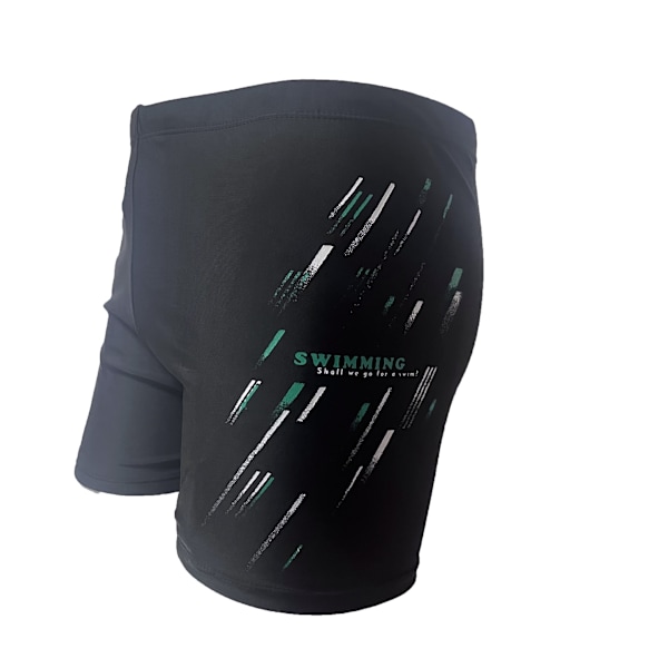 Miesten uimahousut löysät miesten plus-koon uimahousut konservatiiviset urheilun pikakuiva uimahousut ulkomaankaupan allas Green and White Meteor 2XL