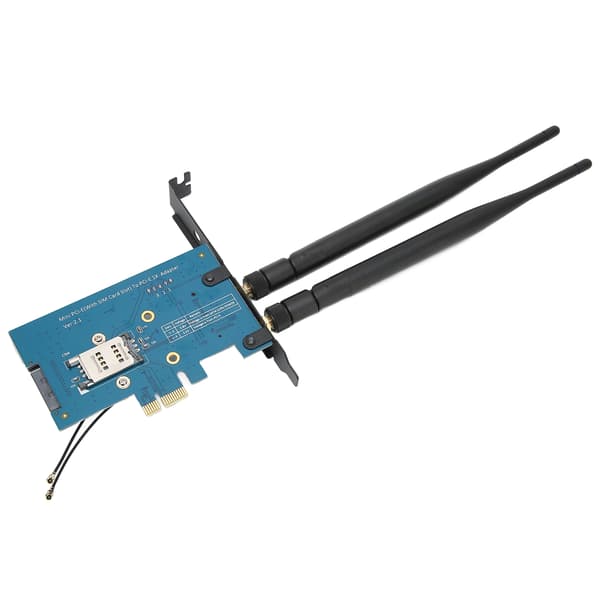 Mini PCIE-adapter med multisystemkompatibilitet, 4-stifts ströminterface, liten volym