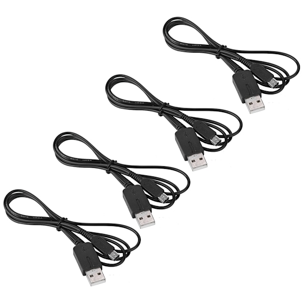 4 stk. USB-strømkabeladapter USB-lader ladekabel for 3DS/NDSI/NEW/2DS