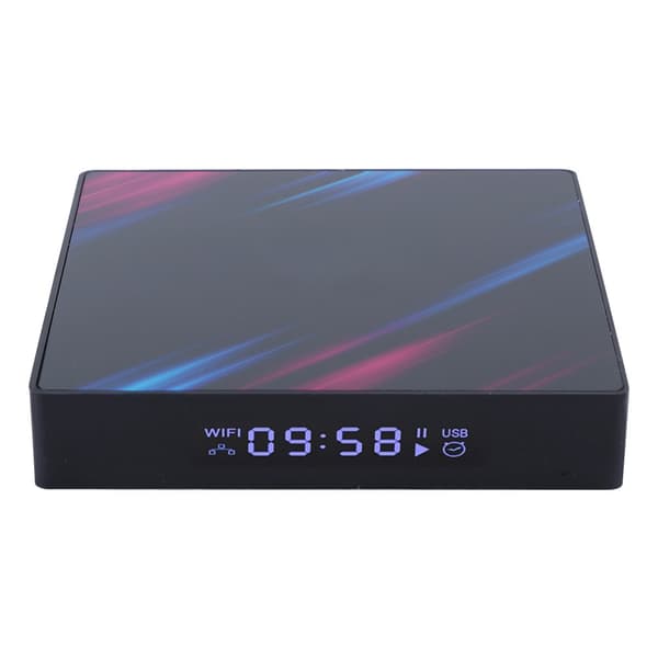 Internet Player TV BOX Dual WiFi BT Set Top Box Röstutrustning för Android 9.0 (4+64G )