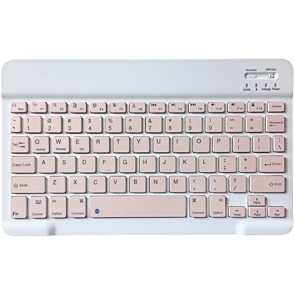 Ultra-Slim Bluetooth Keyboard Portable Rechargeable Wireless Keyboard Compact for Android Windows Tablet Cell Phone iOS iPhone iPad