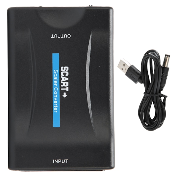 SCART til HighDefinition Multimedia Interface-omformer 1080p 20p-utgang for lyd og bilde (svart)