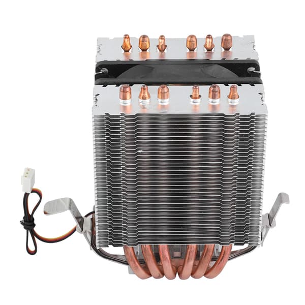 Computer CPU-ventilator køler køleplade 6 varmerør til Intel Lag1156/1155/1150/775 rød