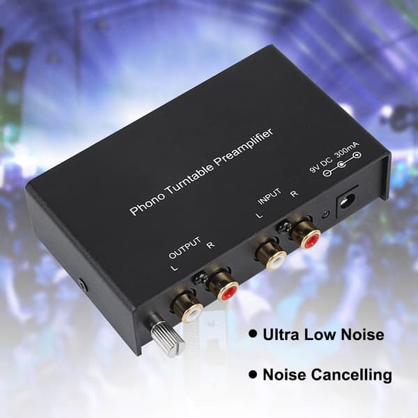 Dual-kanal Phono Preamplifier RCA Preamplifier Output Støjreduktion Phono Preamp