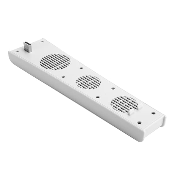 Køleventilator til PS5-spilkonsol, USB-køler med 3 ventilatorer til PS5 /CDROM-spilvært (hvid)