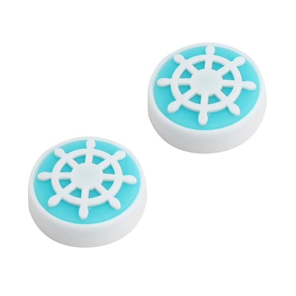 Tommelfingergreb Sæt Joystick Cap Silikone Controller Beskyttelse Skridsikker Hætte til Switch Lite(Ror Grøn)