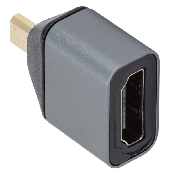 HD Multimedia Interface-adapter, hane till hona, aluminiumlegering, 4K Micro HD Multimedia Interface-adapter