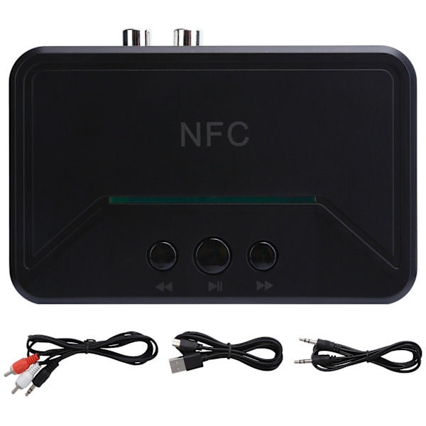 Desktop 3,5 mm AUX Bluetooth musikmodtager bærbar HiFi NFC trådløs lydadapter