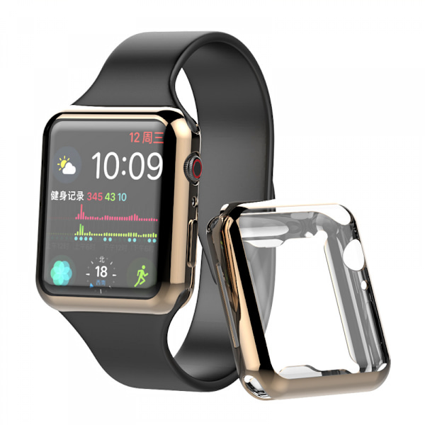 Fodral för Apple Watch Series 6 /SE/54 skärmskydd 44mm iWatch Overall Protective Case TPU HD Clear Ultra-Thin Cover