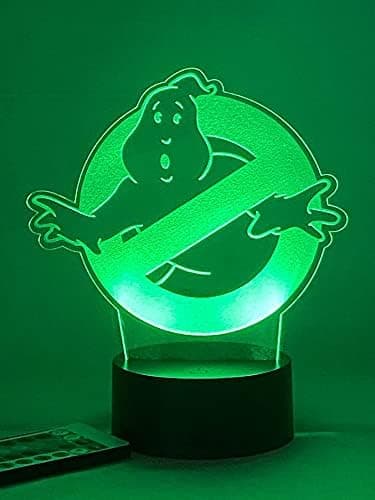 Ghostbuster 3D LED nattlys med fjernkontroll