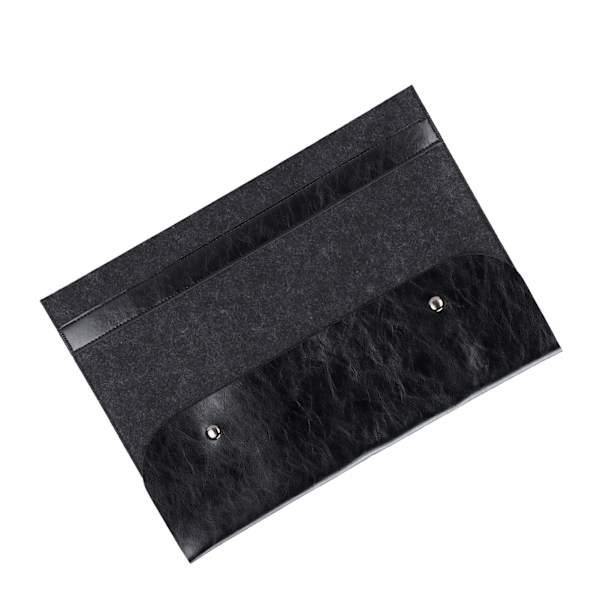 Laptopfodral Väska Dubbelskikts Flip Typ Notebook Dator Skyddande Foderfodral för MacBook Pro(Svart )
