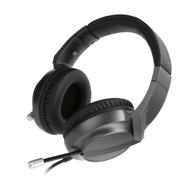 AJAZZ Hodetelefoner Kablet OverEar Gaming Støydempende Headset med RGB Lyseffekt AX365(Svart )