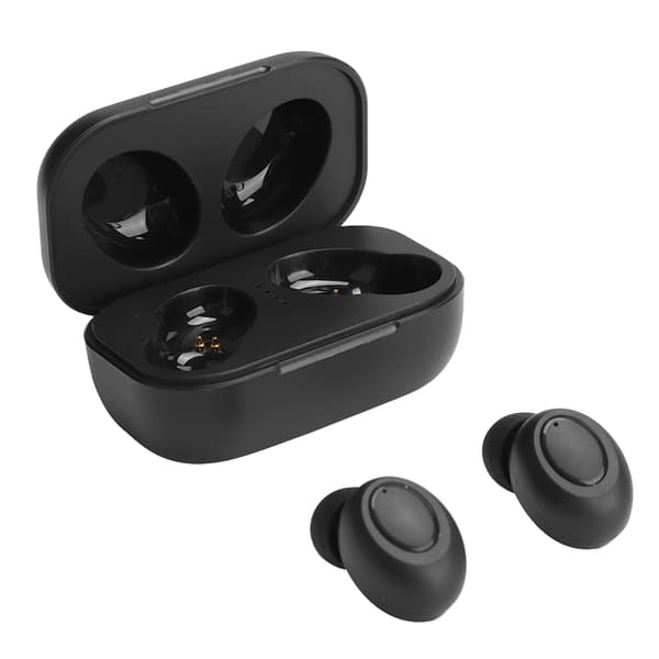 Bærbar Bluetooth5.0-øretelefon Sportsheadset Højdefinitionslydkvalitet sort