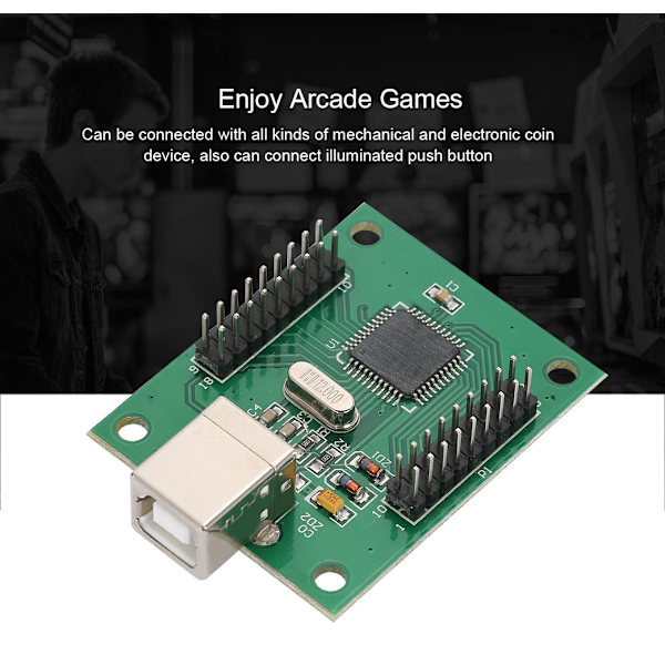 Arcade til USB-kontroller ledningssett 2-spiller kodermodul brett USB-kabel for PS3/PC