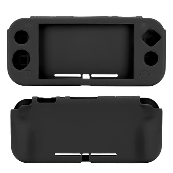 Silikonebeskyttende etui til spillekonsol med greb, skridsikkert tilbehør til Switch Lite (grå)