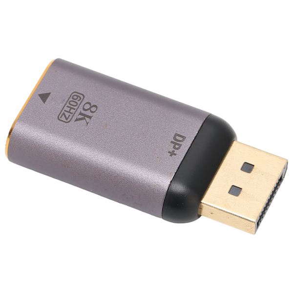 HD Multimedia Interface-adapter 8K ved 60Hz HD-video HD Multimedia Interface-konverter til arbejde HD Multimedia Interface-hun til DP-han 8K-adapter