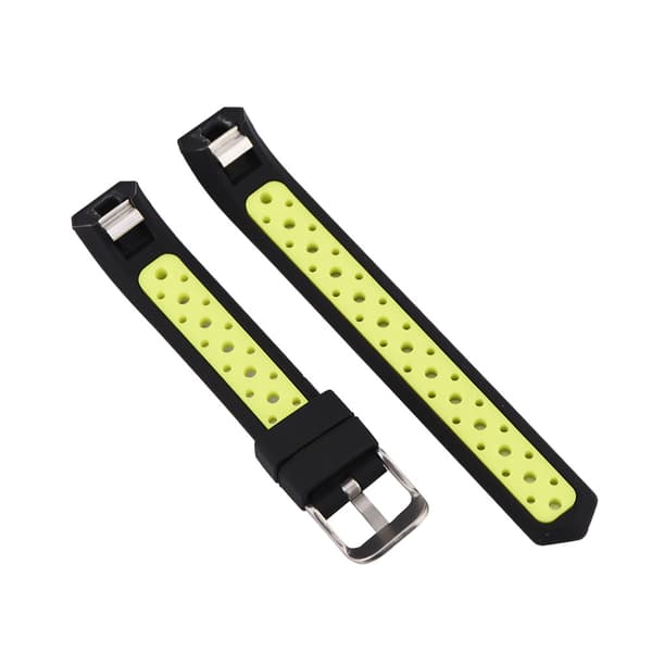 Silikoninen ranneke Fitbit Alta/Fitbit Alta HR -älykelloon, musta ja vihreä