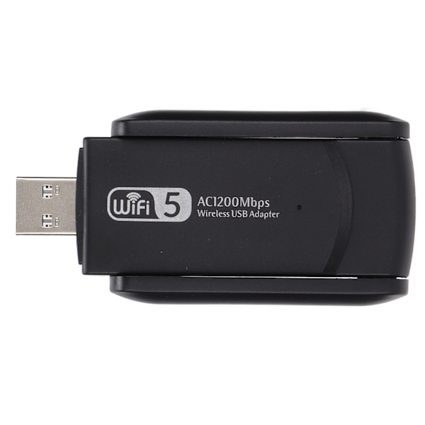 Dual Band USB-adapter 1200M 2.4G+5G Dual Band Gigabit nätverkskort för bärbar dator