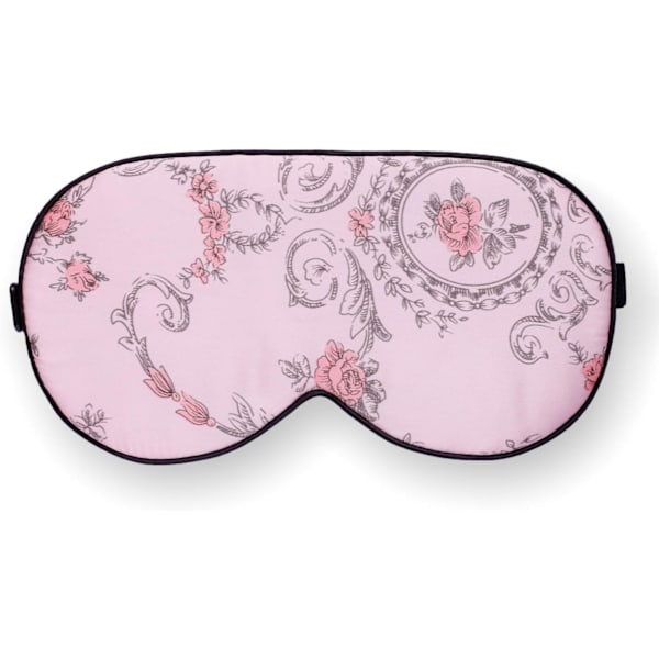 100% Ren Sidenögonmask Sovmask Ögonmask Ögonskydd Sovmask Blommiga Färger (#1)
