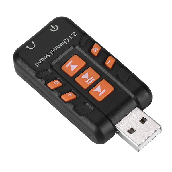 USB Ekstern stasjonsfri 8.1-kanals 3D lydkort adapter for WIN/MS stasjonær datamaskin PC