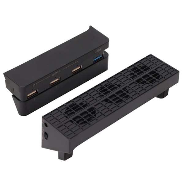 Spelkonsolens kylfläkt USB-driven automatisk intelligent extern kylare med HUB för PS4 Slim Host