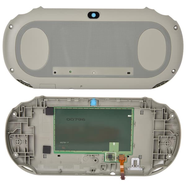 Erstatt spillkonsoll vert deksel for PS Vita 2000 PSV2000 (grå)